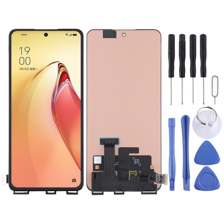 For OPPO Reno8 Pro 5G CPH2357 Original AMOLED Material LCD Screen with Digitizer Full Assembly – Durable Build, Easy to Use, For OPPO Reno8 Pro 5G(Original)