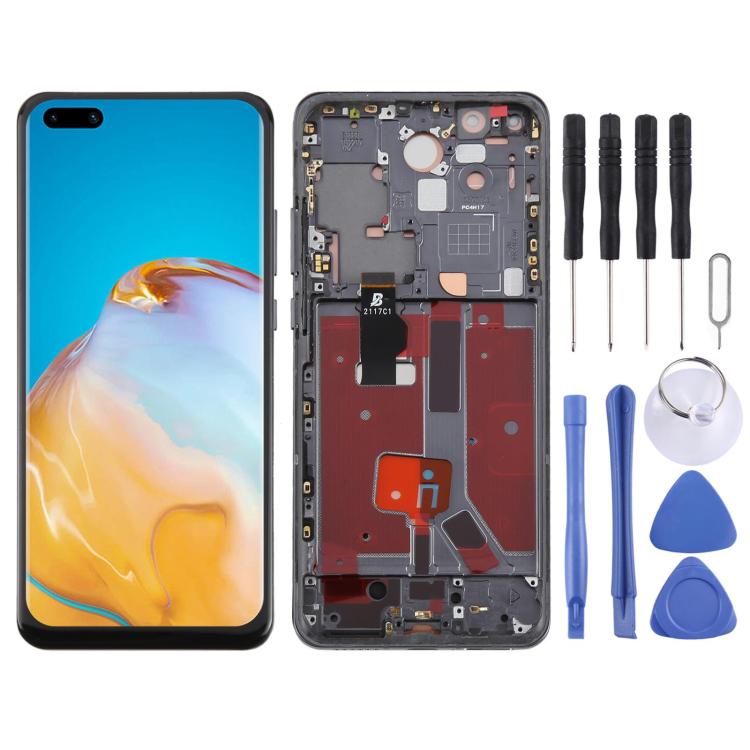 For Huawei P40 Pro TFT LCD Screen Digitizer Full Assembly with Frame, Not Supporting Fingerprint Identification – Durable Build, Easy to Use, For Huawei P40 Pro(TFT)