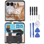 For Motorola Razr 50 Original Secondary LCD Screen with Digitizer Full Assembly – Durable Build, Easy to Use, For Motorola Razr 50 (Original)