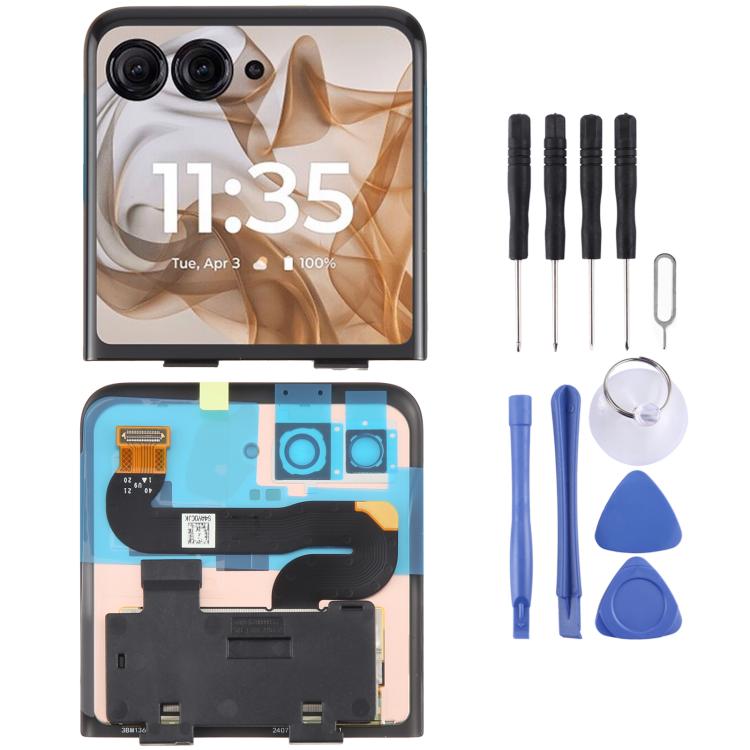 For Motorola Razr 50 Original Secondary LCD Screen with Digitizer Full Assembly – Durable Build, Easy to Use, For Motorola Razr 50 (Original)