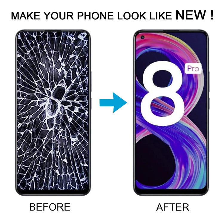 LCD Screen and Digitizer Full Assembly with Frame for OPPO Realme 8 Pro – Durable Build, Easy to Use, For OPPO Realme 8 Pro