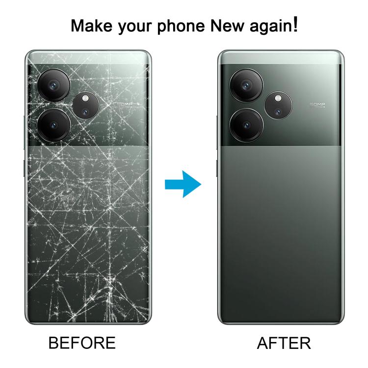 For Realme GT 6 Global Original Back Cover with Camera Lens Cover – Durable Build, Easy to Use, For Realme GT 6(Original)