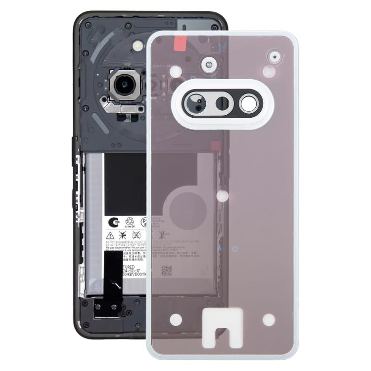 For Nothing Phone 3a A059 Glass Battery Back Cover with Camera Frame, For Nothing Phone 3a For Nothing Phone 3a White