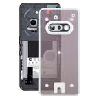 For Nothing Phone 3a A059 Glass Battery Back Cover with Camera Frame, For Nothing Phone 3a For Nothing Phone 3a White