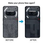 For Nothing Phone 3a A059 Glass Battery Back Cover with Camera Frame, For Nothing Phone 3a