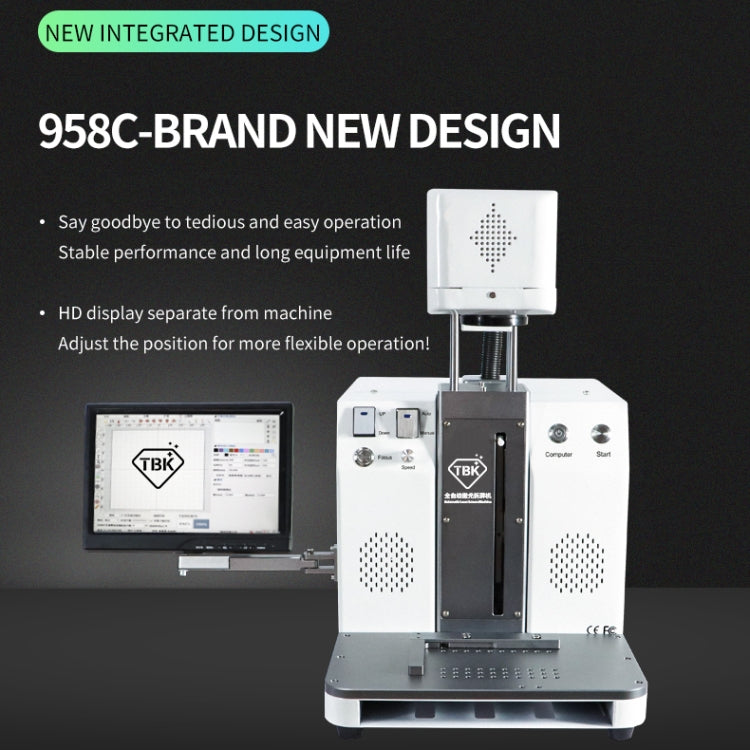 TBK-958C Automatic Laser Marking Screen Separater Repair Machine, TBK-958C – Durable Build, Easy to Use