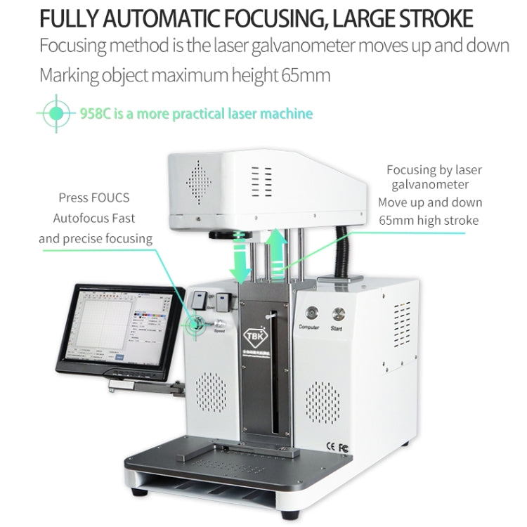 TBK-958C Automatic Laser Marking Screen Separater Repair Machine, TBK-958C – Durable Build, Easy to Use