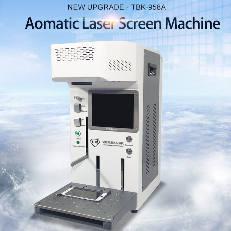 TBK-958A 220V Automatic Laser Cutting Machine Back Glass Remover Laser Separating Engraving Marking Machine, TBK-958A – Durable Build, Easy to Use