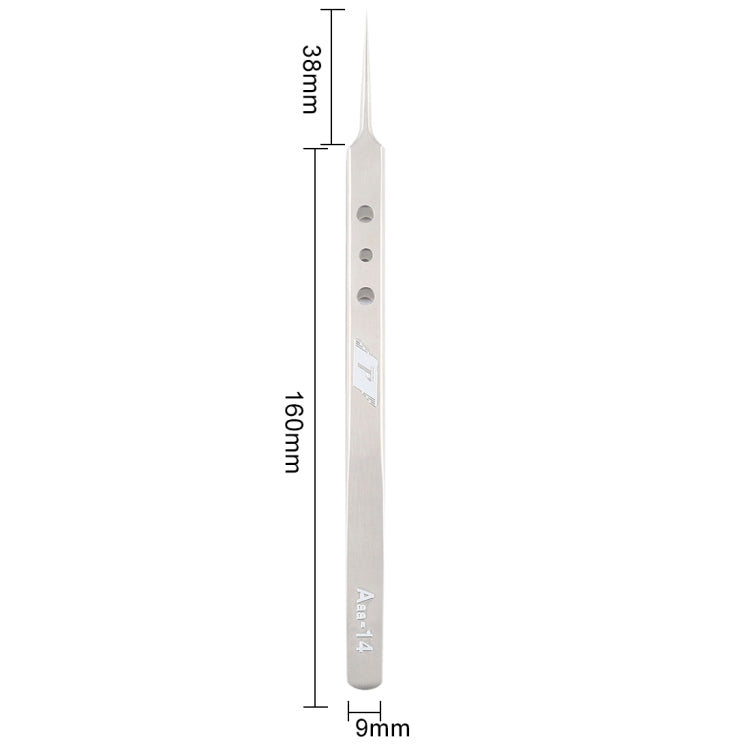 Aaa-14 Precision Repair Tweezers Long Pointed Stainless Steel, Aaa-14 – Magnetic