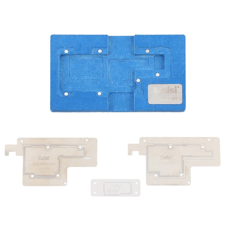 Kaisi Mainboard Middle Layer Board BGA Reballing Stencil Plant Tin Platform for iPhone X / XS / XS Max, Kaisi Stencil Plant for iPhone X Series – Magnetic