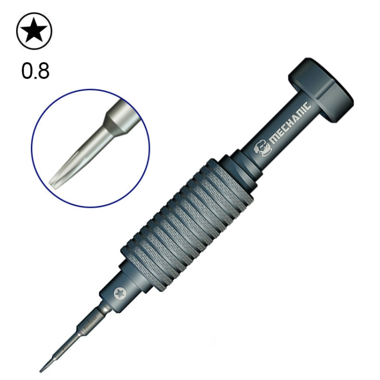 MECHANIC Mortar Mini iShell Five Star 0.8mm Phone Repair Precision Screwdriver, Five Star 0.8 – Magnetic Five Star 0.8