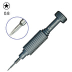 MECHANIC Mortar Mini iShell Five Star 0.8mm Phone Repair Precision Screwdriver, Five Star 0.8 – Magnetic Five Star 0.8