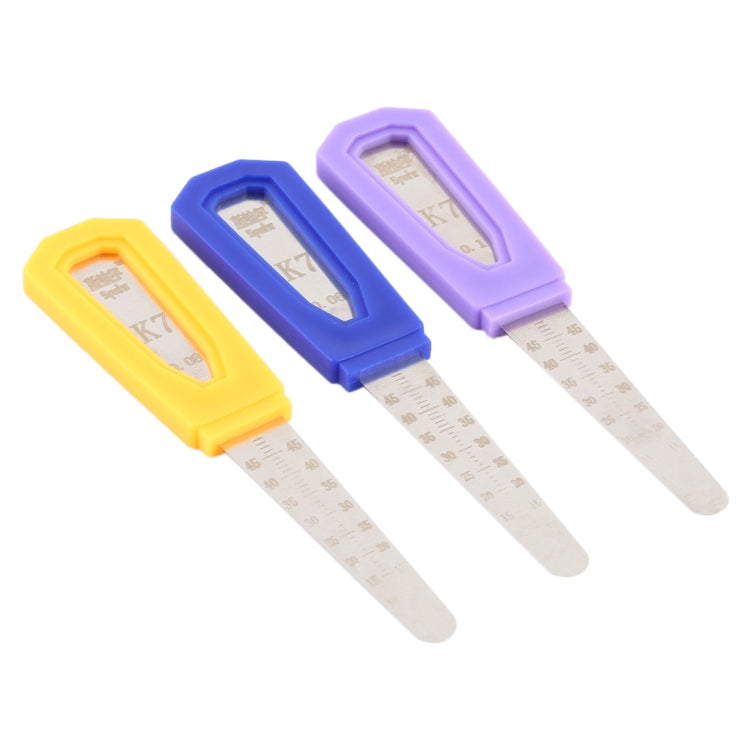 Spahr K7 0.1 / 0.08 / 0.06 mm Stainless Steel Ruler Phone Disassembly Hand Tool, Spahr K7 Spahr K7