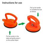 Large Car Dent Repair Puller Suction Cup Bodywork Panel Sucker, Large, Black, Large Orange – Durable Build, Easy to Use