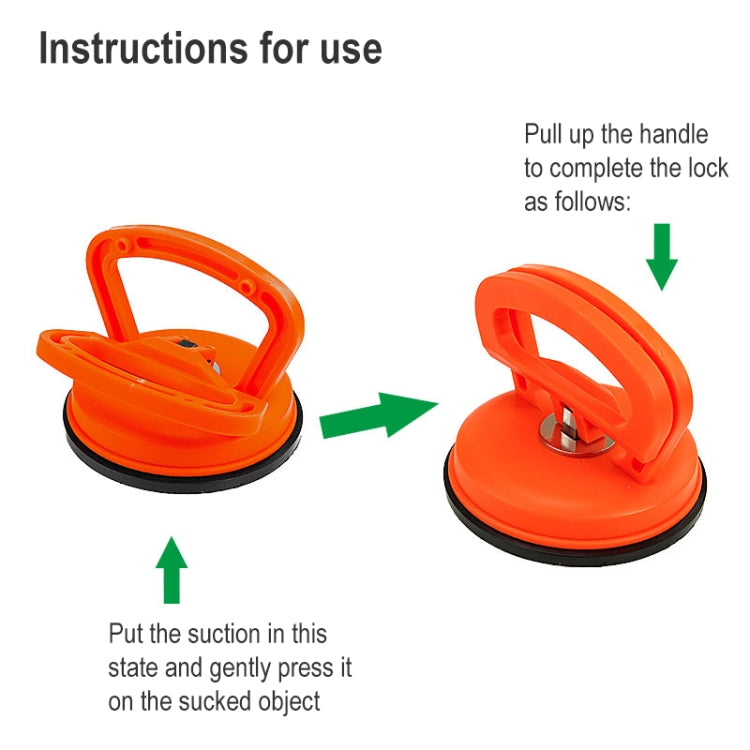 Large Car Dent Repair Puller Suction Cup Bodywork Panel Sucker, Large, Black, Large Orange – Durable Build, Easy to Use