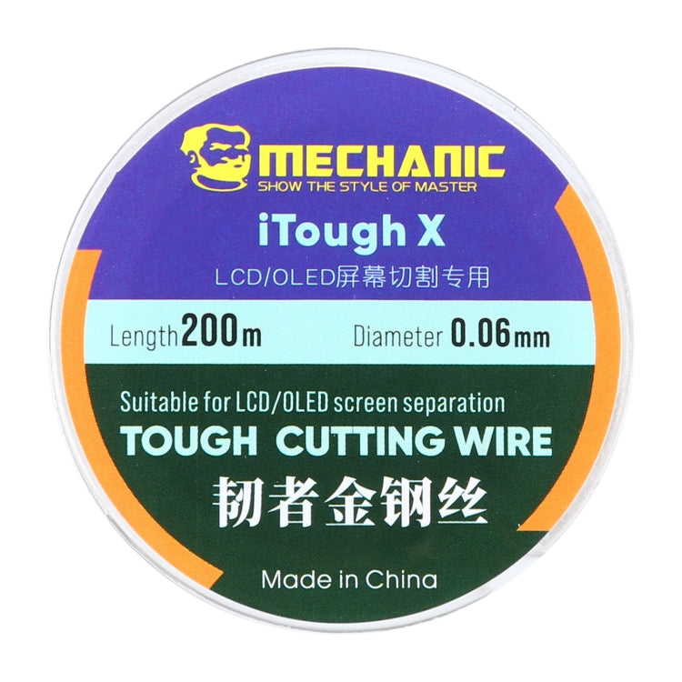 MECHANIC iTough X 200M 0.06MM LCD OLED Screen Cutting Wire, MECHANIC 0.06MM 200M MECHANIC 0.06MM 200M
