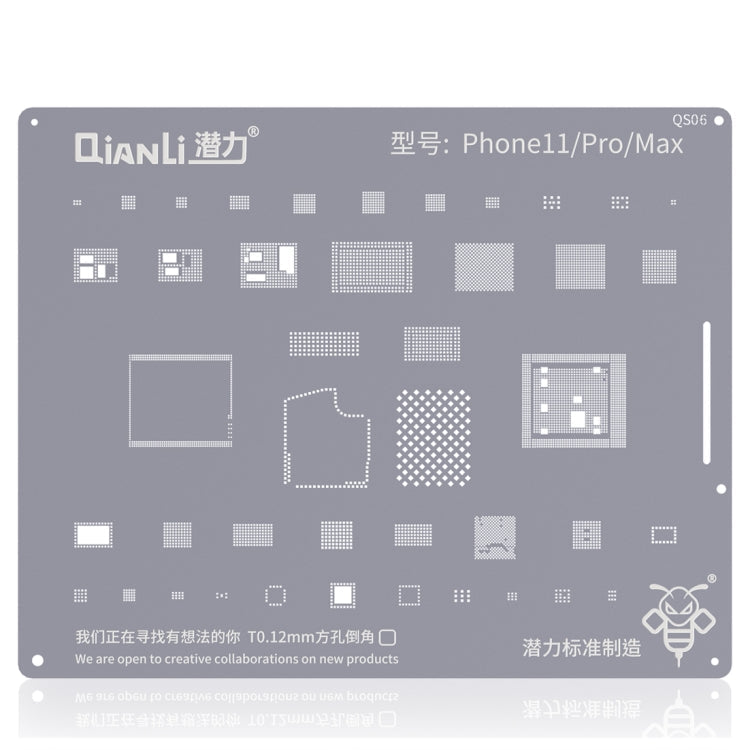 QIANLI QS06 Replacement Bumblebee Stencil For iPhone 11 / 11 Pro / Max, For iPhone 11/11 Pro For iPhone 11 11 Pro