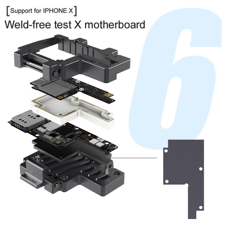 Qianli iSocket 3 In 1 Motherboard Layered Test Frame Upper Lower Layers Logic Board Function Fast Test Holder For iPhone X / XS / XS Max, Qianli iSocket For iPhone X / XS / XS Max – Durable Build, Easy to Use