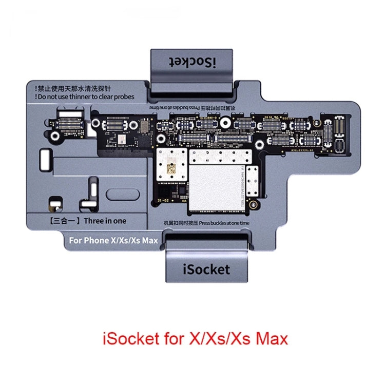Qianli iSocket 3 In 1 Motherboard Layered Test Frame Upper Lower Layers Logic Board Function Fast Test Holder For iPhone X / XS / XS Max, Qianli iSocket For iPhone X / XS / XS Max – Durable Build, Easy to Use