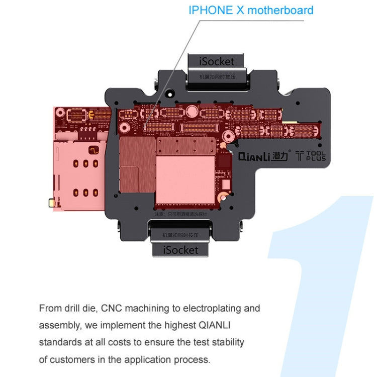 Qianli iSocket 3 In 1 Motherboard Layered Test Frame Upper Lower Layers Logic Board Function Fast Test Holder For iPhone X / XS / XS Max, Qianli iSocket For iPhone X / XS / XS Max – Durable Build, Easy to Use