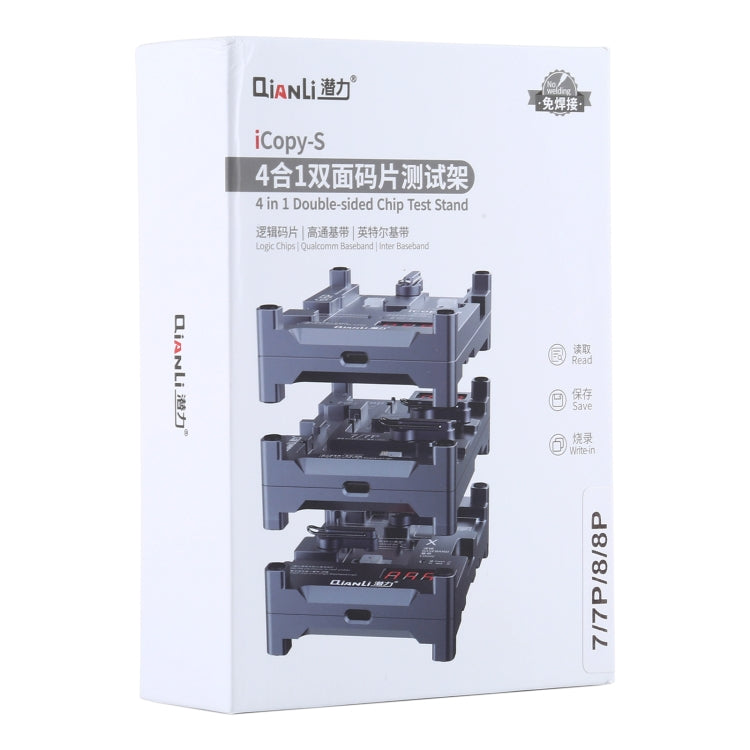 Qianli iCopy-S Double Sided Chip Test Stand 4 in1 Logic Baseband EEPROM Chip Non-removal For iPhone 7 / 7 Plus / 8 / 8 Plus – Durable Build, Easy to Use, For iPhone 7 / 7 Plus / 8 / 8 Plus