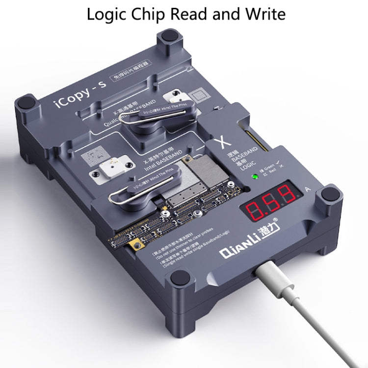 Qianli iCopy-S Double Sided Chip Test Stand 4 in1 Logic Baseband EEPROM Chip Non-removal For iPhone 7 / 7 Plus / 8 / 8 Plus – Durable Build, Easy to Use, For iPhone 7 / 7 Plus / 8 / 8 Plus