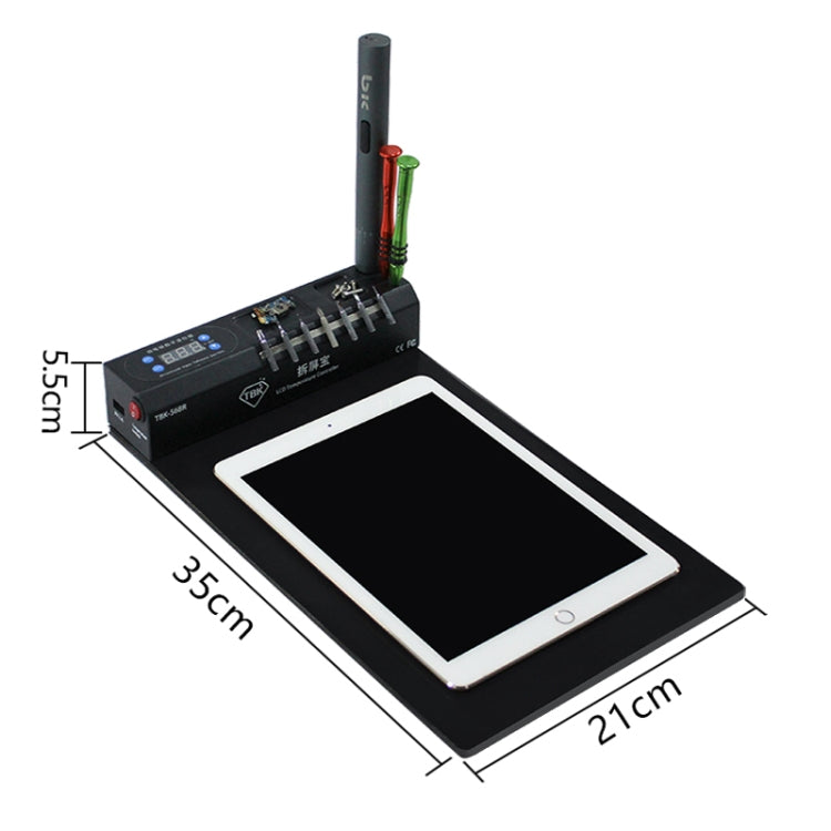 TBK-568R 220V Vacuum LCD Temperature Controller Touch Screen Glass Separator Machine with Multi-function Storage Box, TBK-568R – TPU