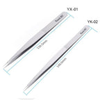Qianli iNeezy YX-01 Stainless Steel Extra-sharp Thickened Tweezers Pointed Tweezers, YX-01 – Durable Build, Easy to Use