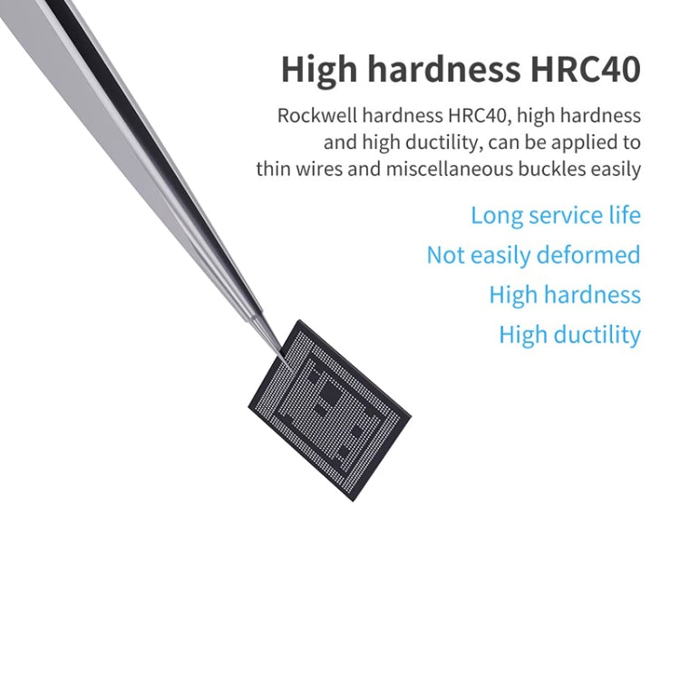Qianli iNeezy YX-01 Stainless Steel Extra-sharp Thickened Tweezers Pointed Tweezers, YX-01 – Durable Build, Easy to Use