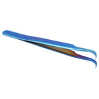Vetus MCS-15 Bright Blue Curved Tweezers, Vetus MCS-15 – Durable Build, Easy to Use