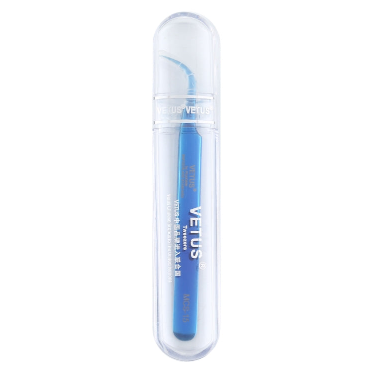 Vetus MCS-15 Bright Blue Curved Tweezers, Vetus MCS-15 – Durable Build, Easy to Use