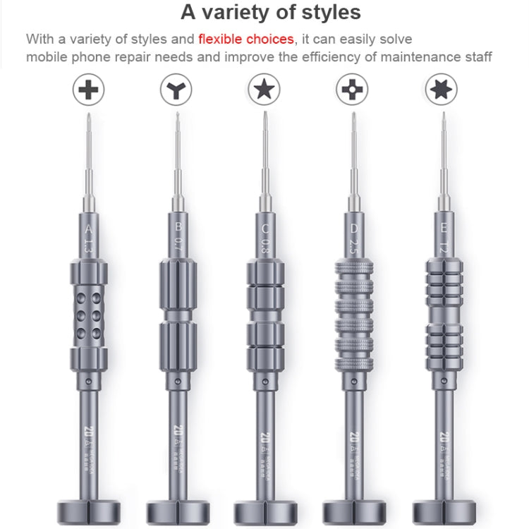 QIANLI 5 in 1 Multi-purpose 2D Grenade Magnetic Screwdriver Set, 2D – Magnetic