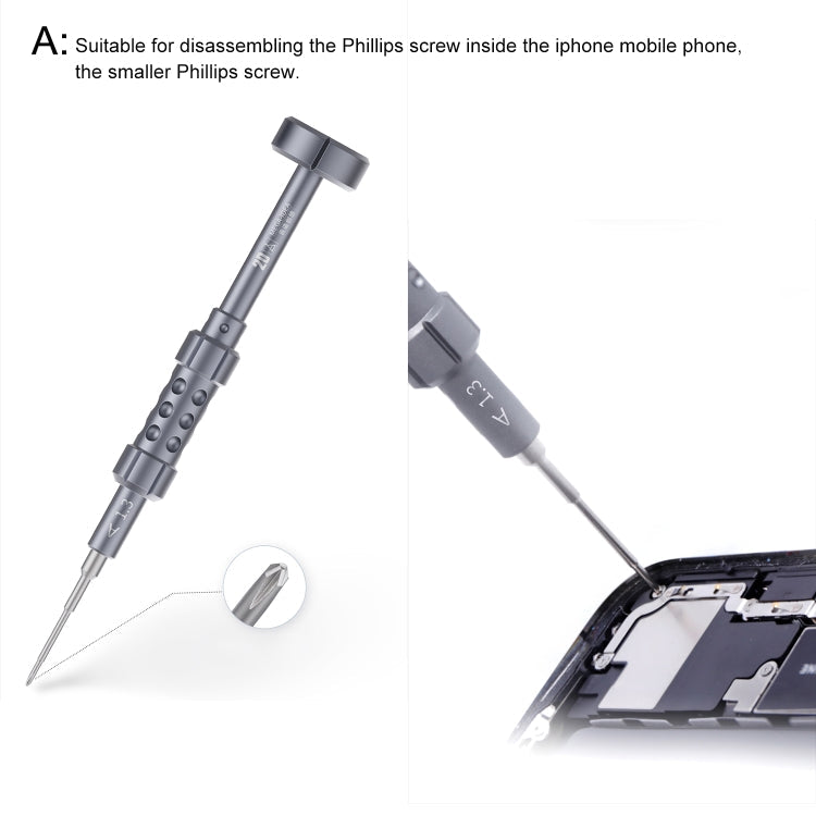 QIANLI 5 in 1 Multi-purpose 2D Grenade Magnetic Screwdriver Set, 2D – Magnetic