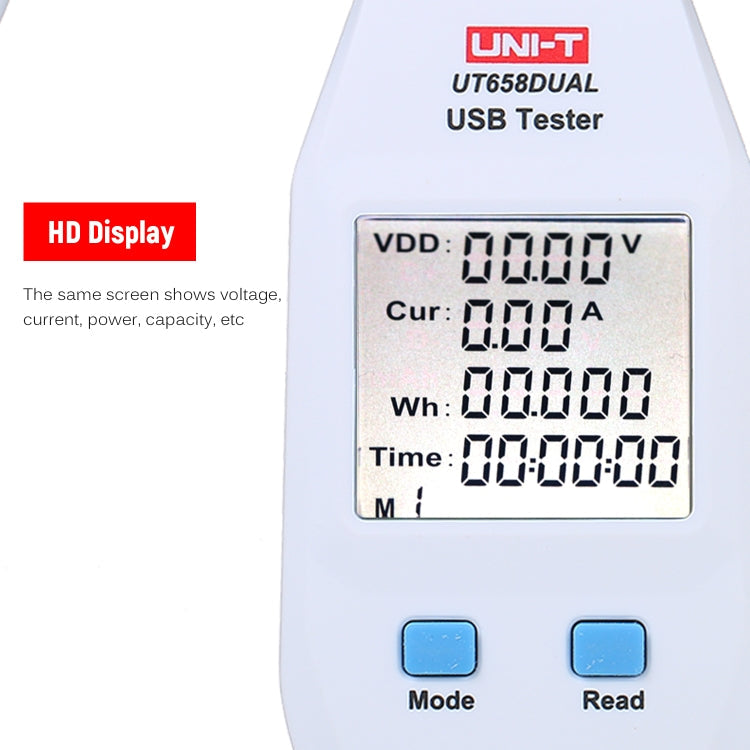 UNI-T USB Voltmeter Ammeter Tester UT658DUAL, UT658DUAL – Durable Build, Easy to Use