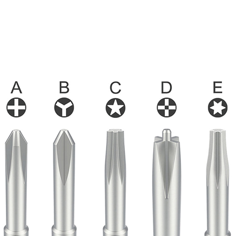 Qianli iFlying 5 in 1 Aluminum Handle Anti-slip Screwdriver, Qianli iFlying 5 in 1 – Magnetic, Aluminum Alloy