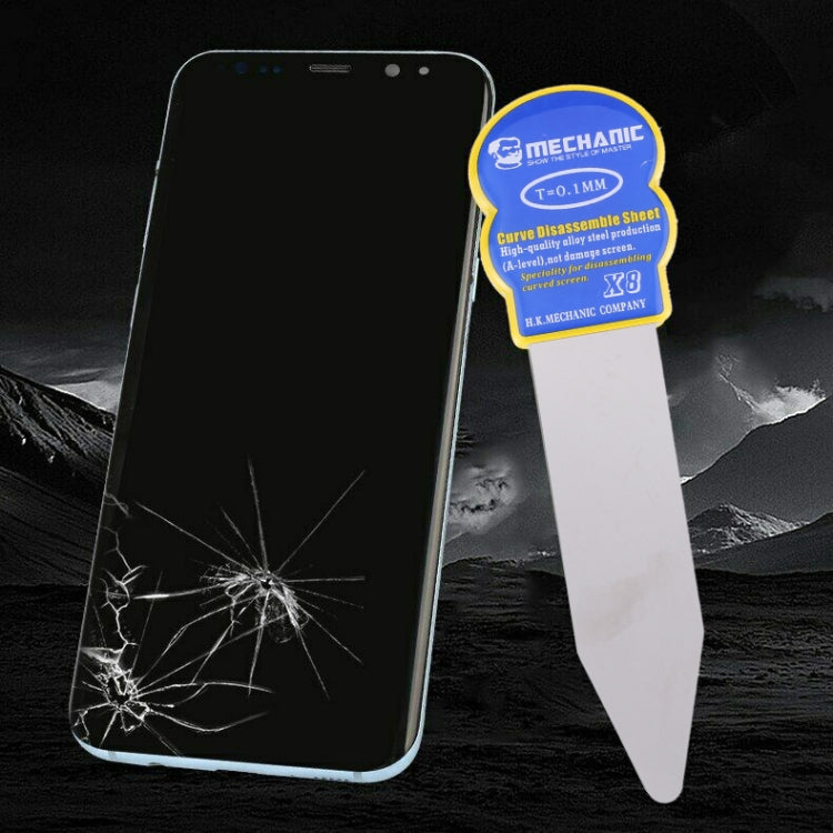 Mechanic X8 High Toughness Professional Disassembly Curved Screen Alloy Steel Pry Opening Tool, Mechanic X8 – Non-slip