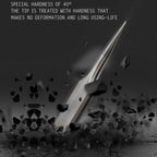 Aaa-14 Stainless Steel Ultra Fine High Hardness Tenacity Durable Tweezers, Aaa-14