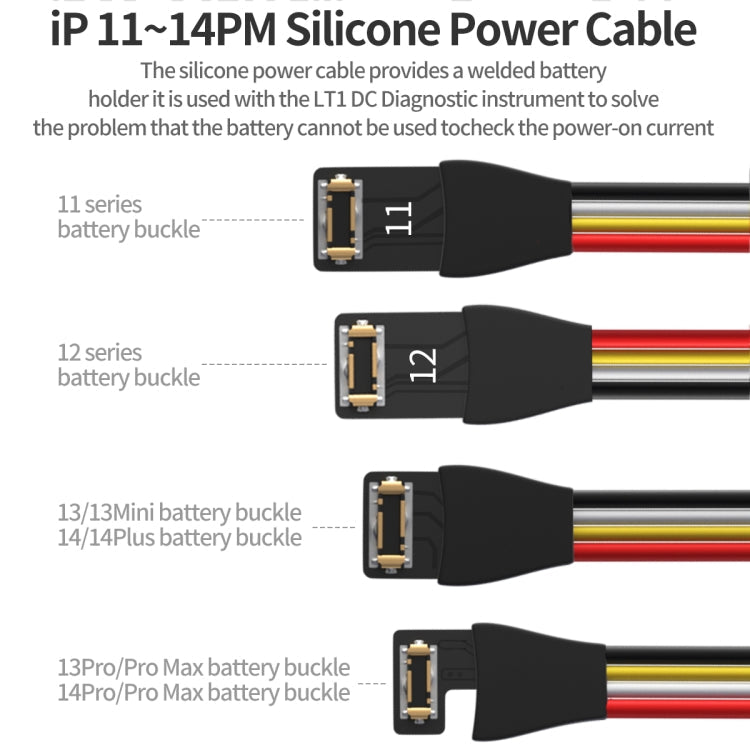 QianLi Silicone Power Cable for iPhone 11 to 14 Series – Durable Build, Easy to Use