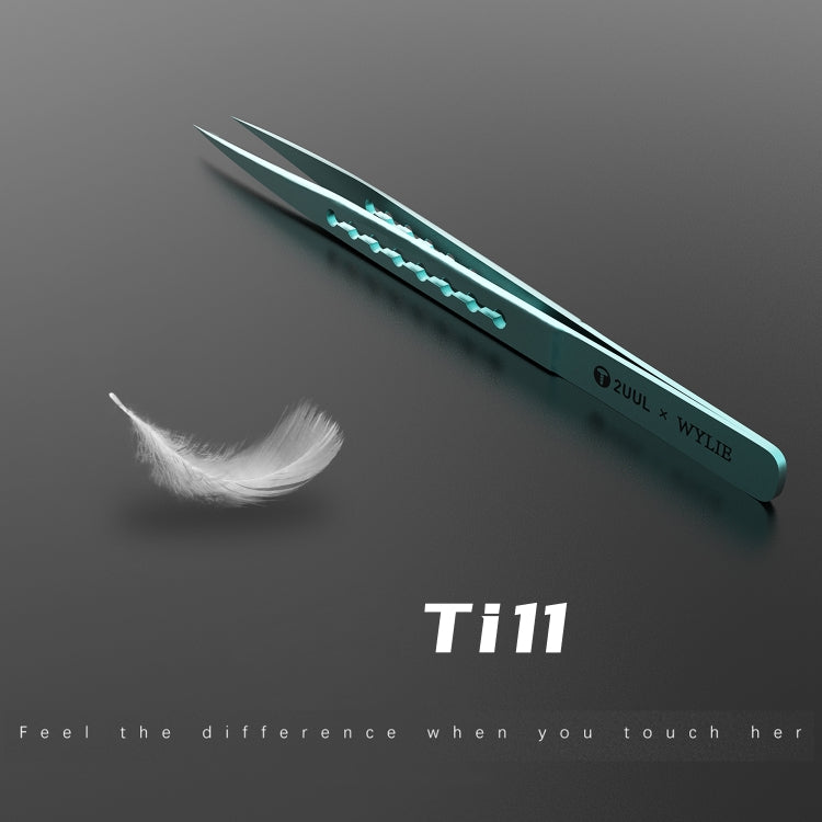 2UUL & WYLIE Ti11 Titanium Alloy Straight Tip Tweezers, Ti11 – Magnetic, Non-slip