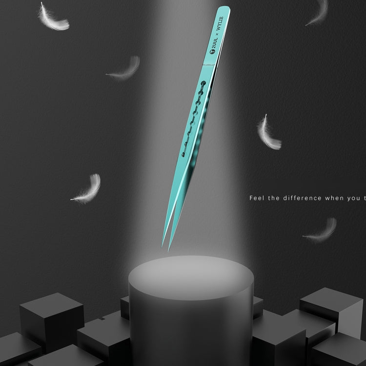 2UUL & WYLIE Ti11 Titanium Alloy Straight Tip Tweezers, Ti11 – Magnetic, Non-slip