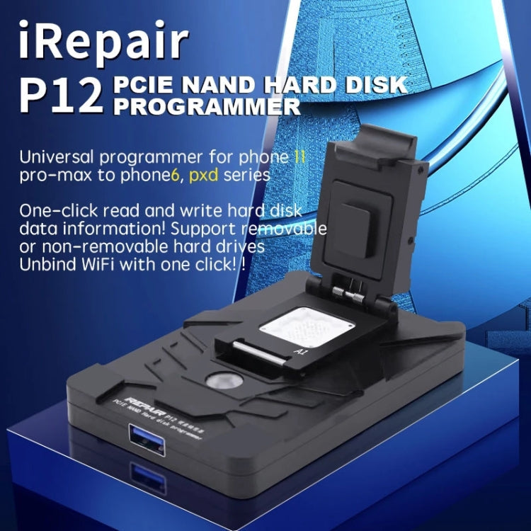 Mijing iRepair P12 PCIE NAND Hard Disk Programmer Instrument, iRepair P12 – Durable Build, Easy to Use