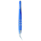 Mijing Antistatic Precision Diamagnetism Tweezers(Straight), Curved, Straight – Non-slip Curved SPT0578A