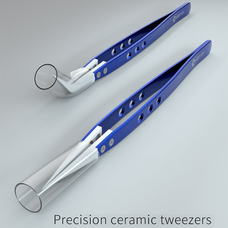 Mijing Antistatic Precision Diamagnetism Tweezers(Straight), Curved, Straight – Non-slip