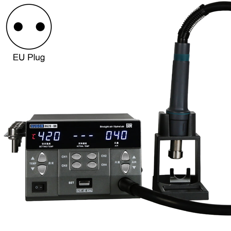 SUGON 8620-DX 1200W Straight and Spiral Hot Air Gun, AU Plug, SUGON 8620-DX, EU Plug, SUGON 8620-DX, US Plug SUGON 8620-DX, EU Plug SPT7813EU