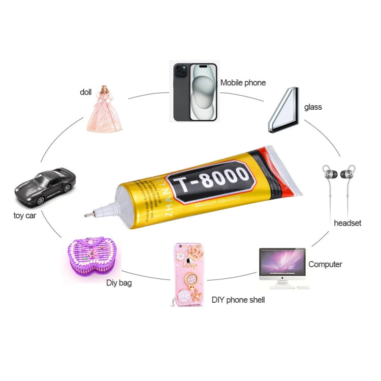50ml T-8000 Multi-Function Glue Screen Repair, 50ml T-8000 – Waterproof, Leather