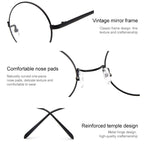 Round-Framed Glasses Small Fresh, Bronze, Gun gray, Round-Framed Glasses, Golden, Silver