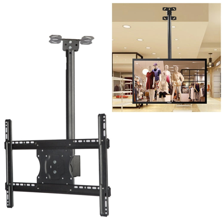 32-65 inch Universal Height & Angle Adjustable Single Screen TV Wall-mounted Ceiling Dual-use Bracket, Retractable Range: 0.5-2m, 32-65 inch 32-65 inch