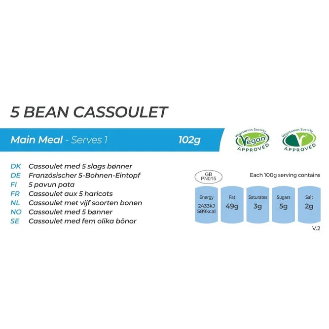 Summit To Eat 5 Bean Cassoulet Freeze Dried Camping Meal (Vegan)