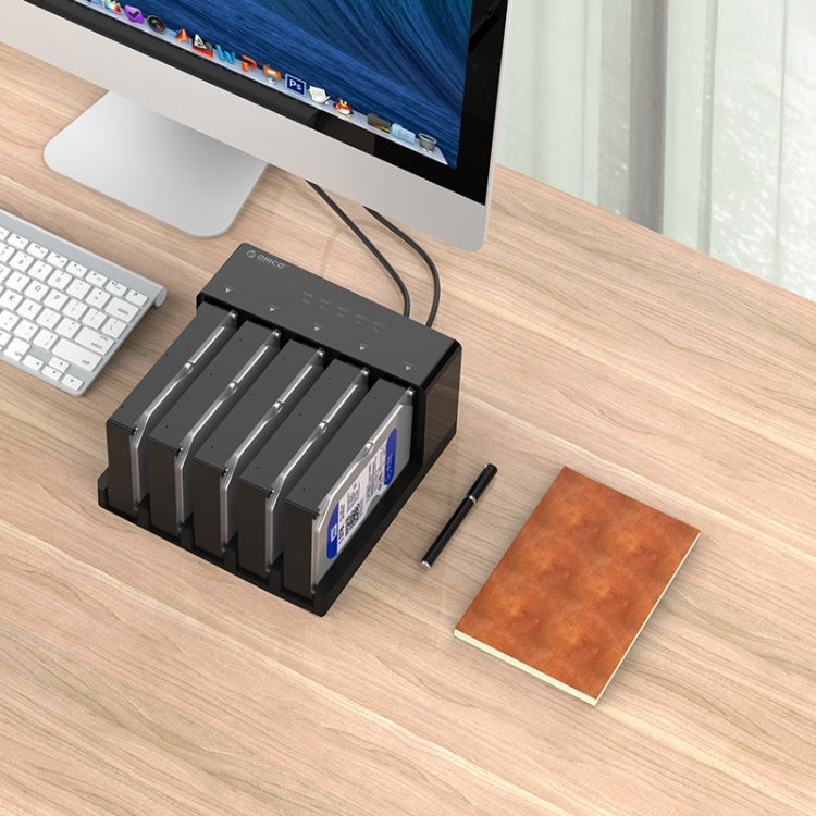 ORICO 6558US3-C 2.5 / 3.5 inch Hard Drive Enclosure with Duplicator, 6558US3-C – Shockproof, TPU