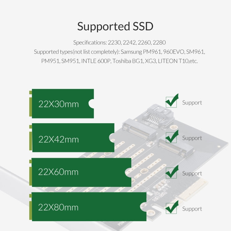 ORICO PDM2 M.2 NVME to PCI-E 3.0 X4 Expansion Card – Durable Build, Easy to Use